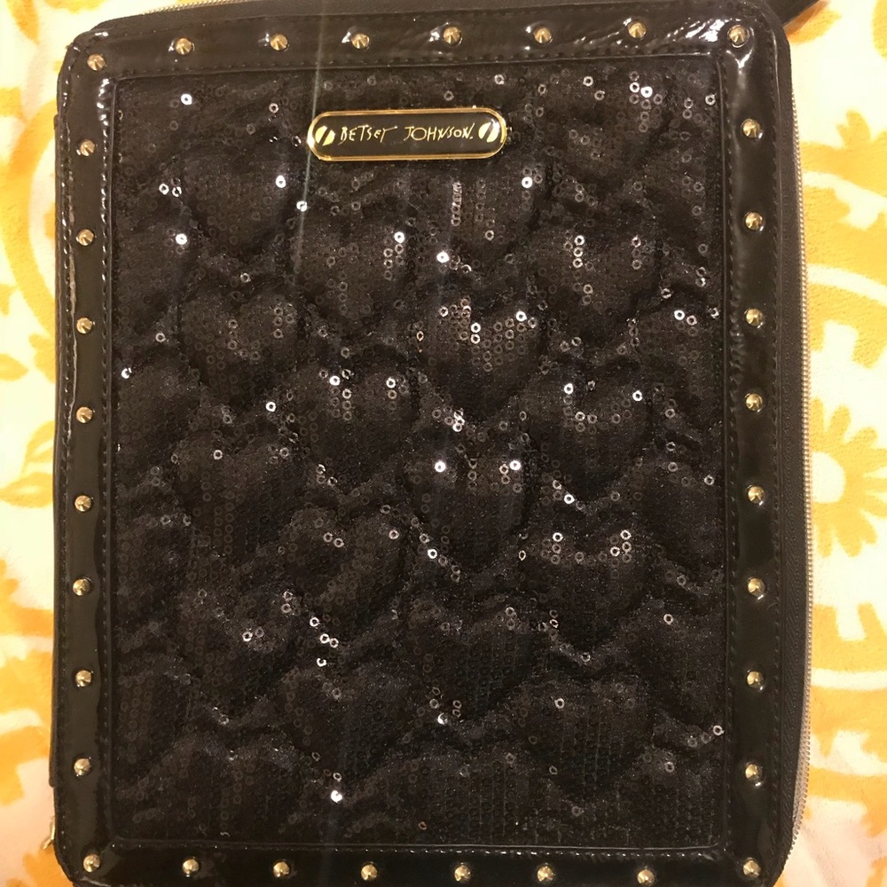 Betsey Johnson sequin tablet iPad sleeve